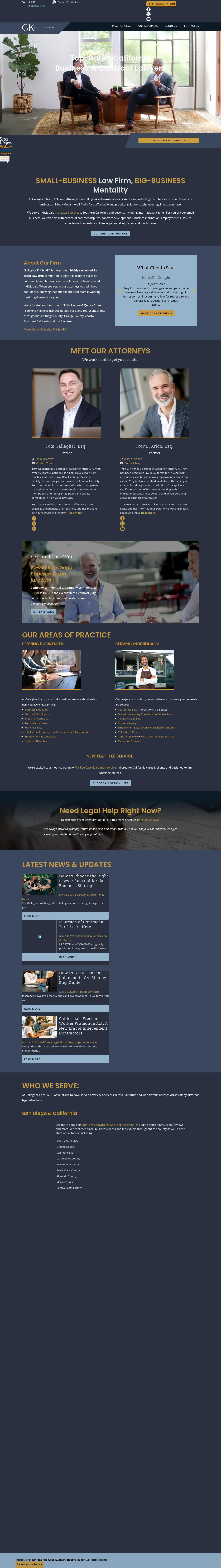 Gallagher | Krich, APC - San Diego CA Lawyers